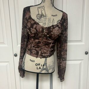 Dylan Ryan floral top size L
